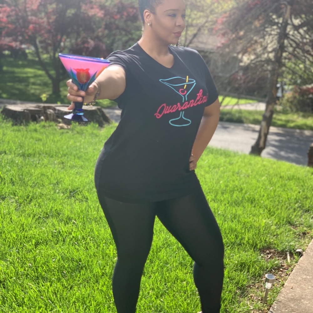 Quarantine T-shirt plus size fashion quarantini